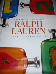 AFFICHE POSTER GEANT RALPH LAUREN " 4 FLACONS " 180x120 TBE NON PLIEE - Imagen 1 de 1