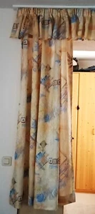 Vorhang Fenster Übergardine 2 x Seitenschal mit 1 x Querbehang 160 cm fertig - Bild 1 von 9