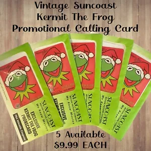 Vintage 1996 Kermit The Frog phone card exclusive to Suncoast Motion Picture Co. - Picture 1 of 7