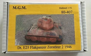 MGM 080-407 1/72 Resin WWII+ E25 Flakpanzer Zerstörer 2 1946 AA - Bild 1 von 1