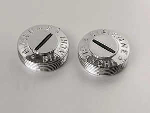 2x TAPPI PARAPOLVERE PEDIVELLE GIPIEMME BIANCHI NOS DUST COVER CRANKSET NUOVI