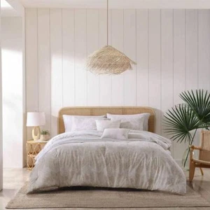 Tommy Bahama Bettdecken-Set 5-teilig leichte Baumwolle Bonus Full/Queen Beige - Bild 1 von 6