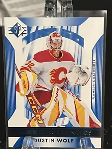 DUSTIN WOLF------2023-24 SP HOCKEY------ROOKIE AUTHENTICS-----FLAMES - Picture 1 of 2