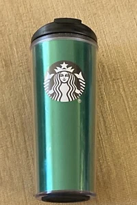 2018 Starbucks Emerald 16oz Metal Snap Cap Tumbler Urban Cafe Core LESEN - Bild 1 von 13