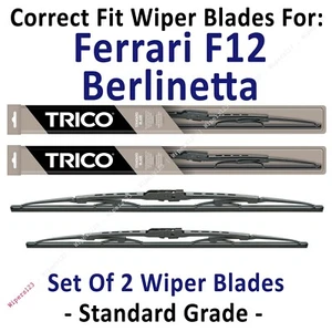 Paquete de 2 limpiaparabrisas estándar - apto 2013+ Ferrari F12 Berlinetta - 30280/170 - Imagen 1 de 1
