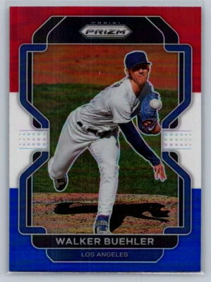 2022 Panini Prizm Red White Blue Prizm #72 Walker Buehler Los Angeles Dodgers - Image 1 of 2