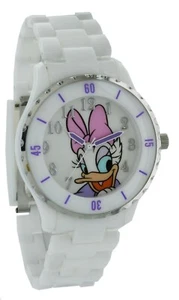 Daisy Duck Watch with White Plastic Case and Bracelet DASAQ043S-H33 - Picture 1 of 2
