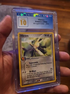 (POP 8) CGC 10 PRISTINE Vibrava Ex Legend Maker 46/92 Pokemon Card 2006 - Image 1 of 4