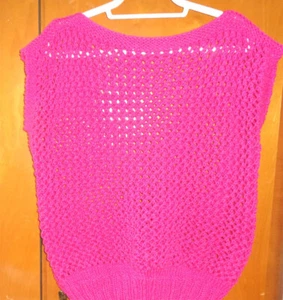 Handgestrickter Pulli in hellem Pink in Gr. ca. 44-46 Neu und unbenutzt ! - Bild 1 von 1