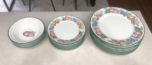 21 Piece Noritake EPOCH MARKET DAY Dinnerware Set Dinner Plates, Salad & Bowls - Picture 1 of 15