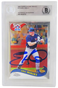 Eric Hinske autographed 2002 Topps Chrome Baseball Trading Card #T10 - (Beckett)