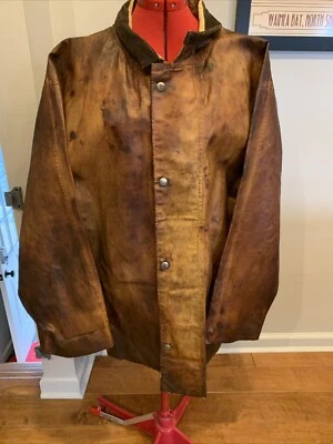 Men’s Boho Handmade Painted Artist Canvas Jacket Coat  L XL waterproof - Image 1 of 4