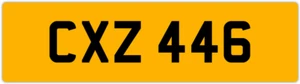 CXZ 446 C 3x3 DATELESS PRIVATE NUMBER PLATE CAM COL CHRIS CHAS CHARLIE CAL CON - Picture 1 of 1