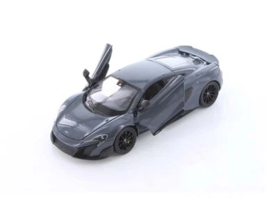 McLaren 675LT cupé - coche modelo diecast gris escala 1:24 - Welly 24089GRY ~ Foto 1 de 3