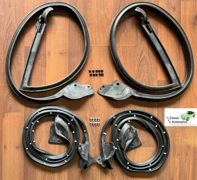 1970-81 Camaro Firebird Trans Am Weatherstrip Kit 4pc Door Roof Rail  *SOFFSEAL* Foto 1 de 4