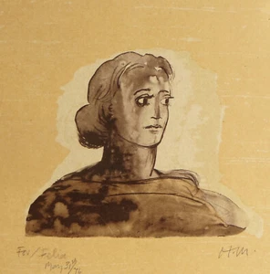 Henry Moore Color Lithograph - Dame Creole - From La Poesie, Les Poete - Picture 1 of 5