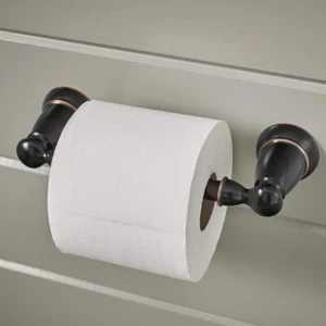 MOEN Banbury Pivoting Double Post Toilet Paper Holder in Mediterranean Bronze - Picture 1 of 5