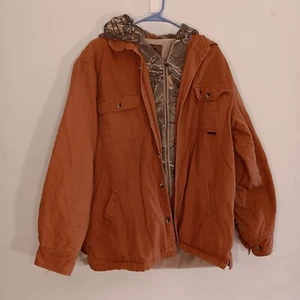 Legendary Whitetails Mens Sherpa Lined Hooded Utility Shirt/jacket Size Lrg - Picture 1 of 17