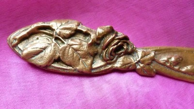COUPE PAPIER OUVRE LETTRE BRONZE ART NOUVEAU - Photo 1/4