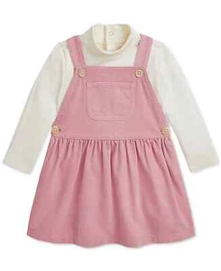 Polo Ralph Lauren Baby Turtleneck Bodysuit & Corduroy Dress Set 18 MONTHS - Picture 1 of 3