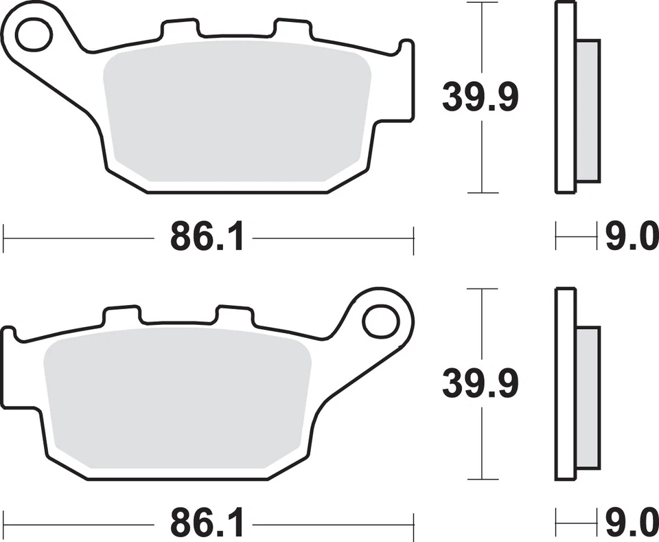 SBS LS Sintered Brake Pads 881LS - Изображение 1 из 1