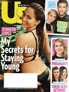 US WEEKLY 18. Januar 2016 Jennifer Lopez Miley Cyrus Keri Russell Harry Styles - Bild 1 von 3