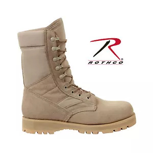 Botas tácticas bronceadas del desierto Rothco 5257 - suela sierra - 10" - G.I. Tipo - Imagen 1 de 5
