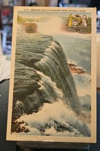 Vintage Postcard American Falls From Prospect Point 1954 - Picture 1 of 2