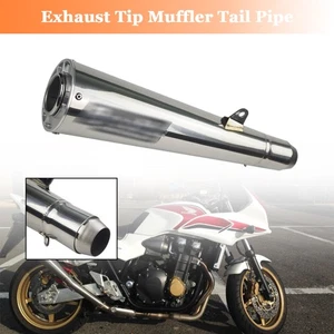 Exhaust Tip Muffler Tail Pipe Silver Motorcycle Fits For Kawasaki Z1000 - Picture 1 of 14