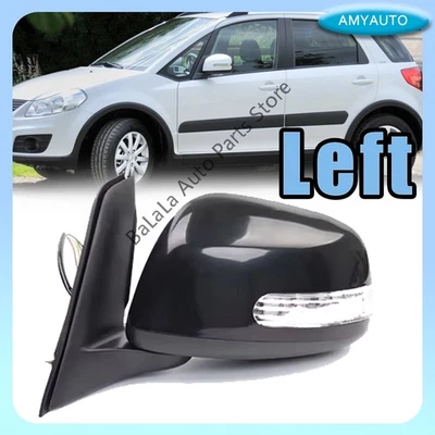 Luz de giro del espejo retrovisor lateral izquierdo negro para Suzuki SX4 Hatchback 2009-2012 Foto 1 de 4
