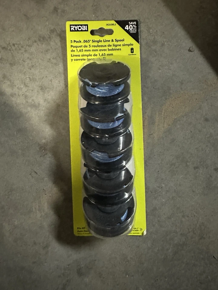 Ryobi 0.065 in. Replacement Auto-Feed Line Spools (5-Pack) - Image 1 of 1
