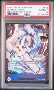 Monkey D. Garp One Piece 2024 ST06 Treasure Cup TOP 16 Promo English #012 PSA 10 - Picture 1 of 2
