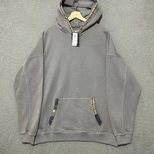 NEU Abercrombie & Fitch weicher A&F Essential Hoodie Herren XLT grau Pullover Fleece - Bild 1 von 12
