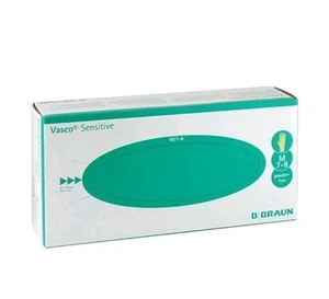 B. Braun Vasco Sensitive Latex-Untersuchungshandschuhe puderfrei Gr. M (100 Stk) - Bild 1 von 1