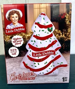 Little Debbie Weihnachtsbaum Kuchen luftgeblasen Urlaub Hof aufblasbar 4,5' Neu - Bild 1 von 7
