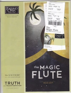 Mozarts Die Zauberflöte - Portland Opera Programm & Ticket 2007 (Oregon) - Bild 1 von 2