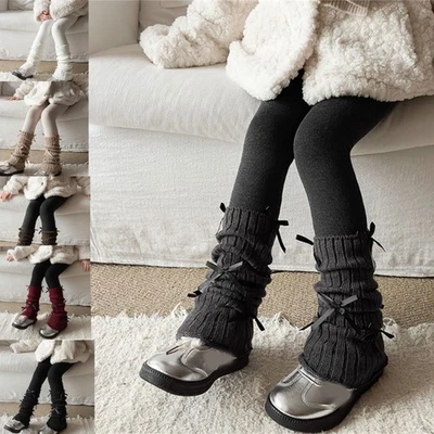 Girls Cold Weather Tights High Stretch Thermal Pants For Running Jumping - Image 1 of 4