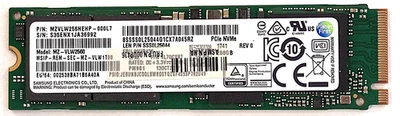 MZ-VLW2560 Samsung Lenovo 00UP436 M.2 2280 NVMe PM961 Solid State Drive - Image 1 of 4