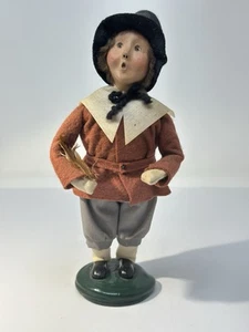 Byers Choice Pilgrim Colonial Man Boy Thanksgiving Fall Harvest Vintage 1998 - Picture 1 of 6