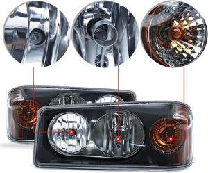 NEW Left/Right Side Headlight Lamp For Mack Granite GU713 Halogen Bulbs Assembly - Picture 1 of 19
