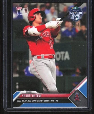 2023 Topps Now MLB All-Star Game Selections Blue Shohei Ohtani 14/49 Los Angeles - Image 1 of 2