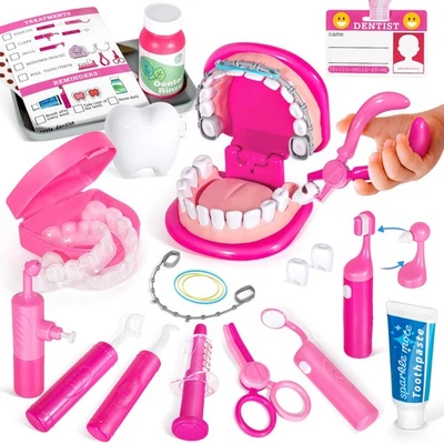 Juego de dentista para niños con aparatos ortopédicos, retenedor de dientes extraíble - juguete educativo Foto 1 de 4
