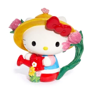 Hello Kitty Teekanne, Keramik, 8" L x 4,75" B x 7,25" H, sonnige Gießkanne Gießen - Bild 1 von 1