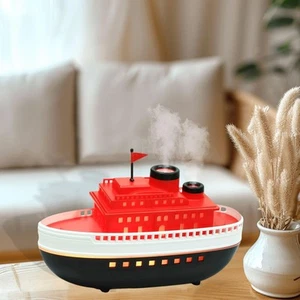 Ship Model Essential Oil Diffuser Flame Air Humidifier for Cars Yoga Indoor - Picture 1 of 7