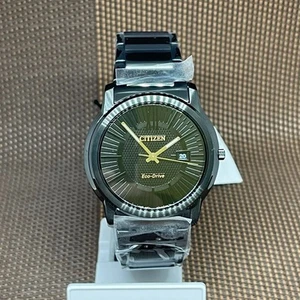 Reloj Hombre Citizen Eco-Drive AW1217-83E Negro Analógico Acero Inoxidable Energía Solar - Imagen 1 de 15