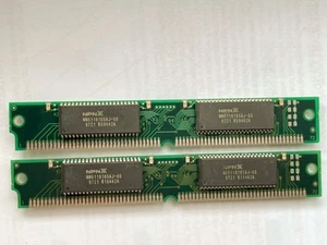 DIMM 72pin 16MB capacity (2x8MB) - NPN NN5118165AJ-60 chip set - Photo 1/3