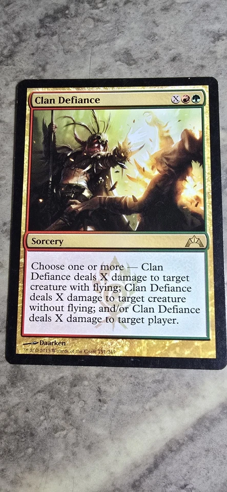 Clan Defiance Gatecrash Regular Sorcery Rare MTG LP  - Image 1 of 1
