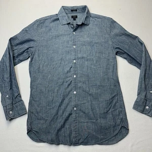 J. Camisa Denim Crew Japonesa Cambray Mediana Ludlow Manga Larga Abotonada - Imagen 1 de 12