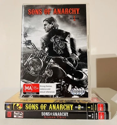 Sons Of Anarchy Season 1 2 3 DVD Region 4 TV Series - Image 1 of 3
