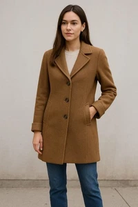 Damen INCALPACA TPX Vibrance Braun Alpaka Superfein Erbse Mantel S - Bild 1 von 10